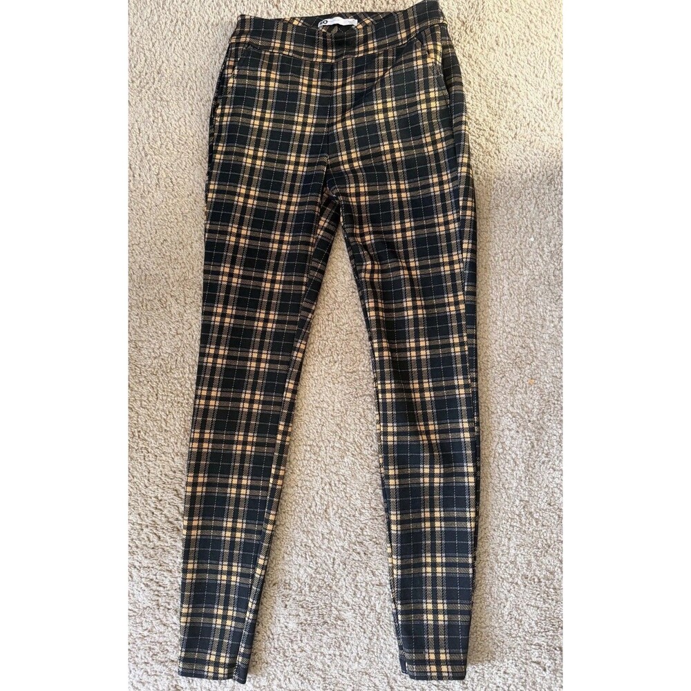 SO Plaid High-Rise Pull-On Leggings/Pants Size XS